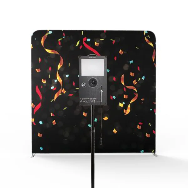 Fond CL-Confettis noir